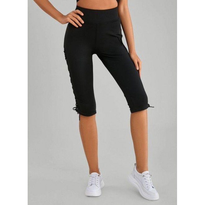Casual Skinny Mid Waist Polyester Pants