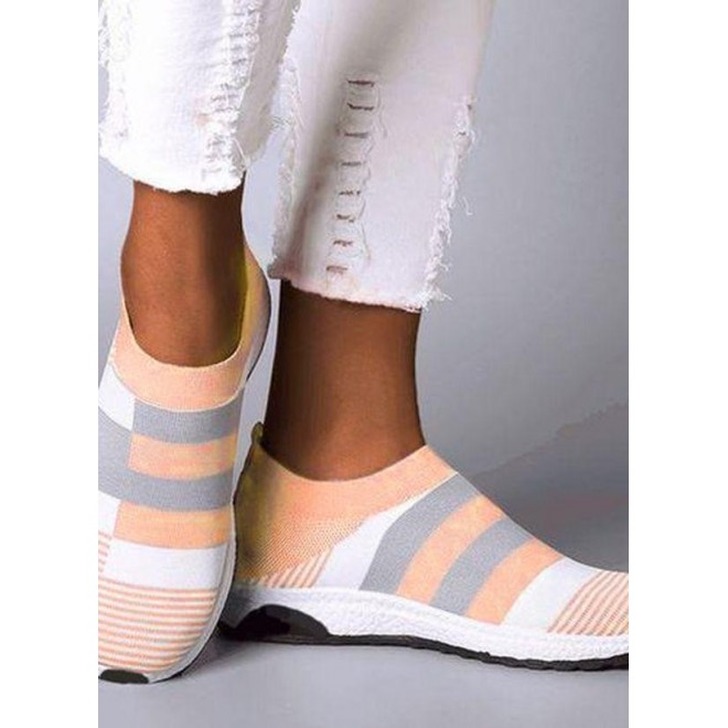 Women's Flats Fabric Flat Heel Sneakers