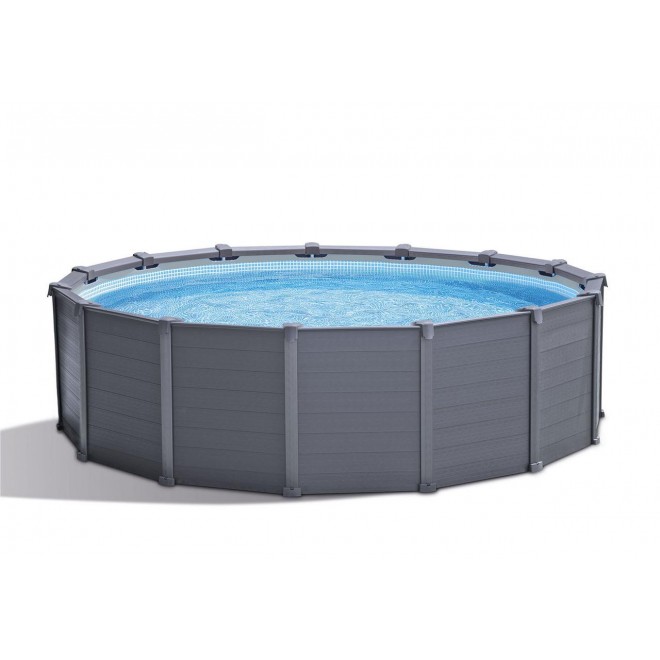 15ft 8in X 49in Graphite Gray Panel Pool Set