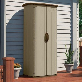 Double Wall Resin Outdoor Tool Storage Shed 70.5″H x 32.25″W x 26.5″D